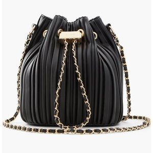 Nordstrom black Aldo Muddal Faux Leather Bucket Bag